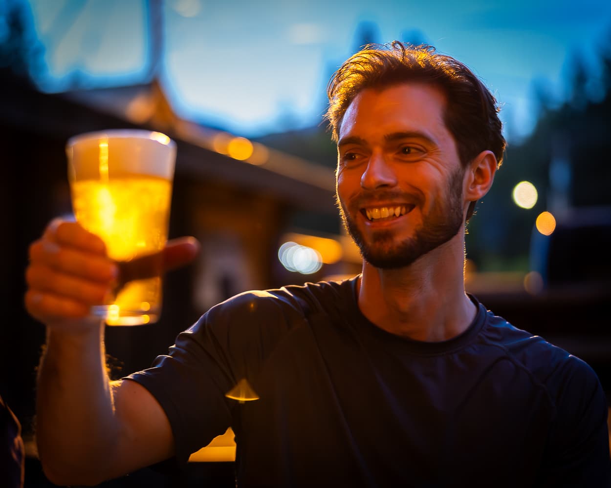 Atmospheric beverage photography