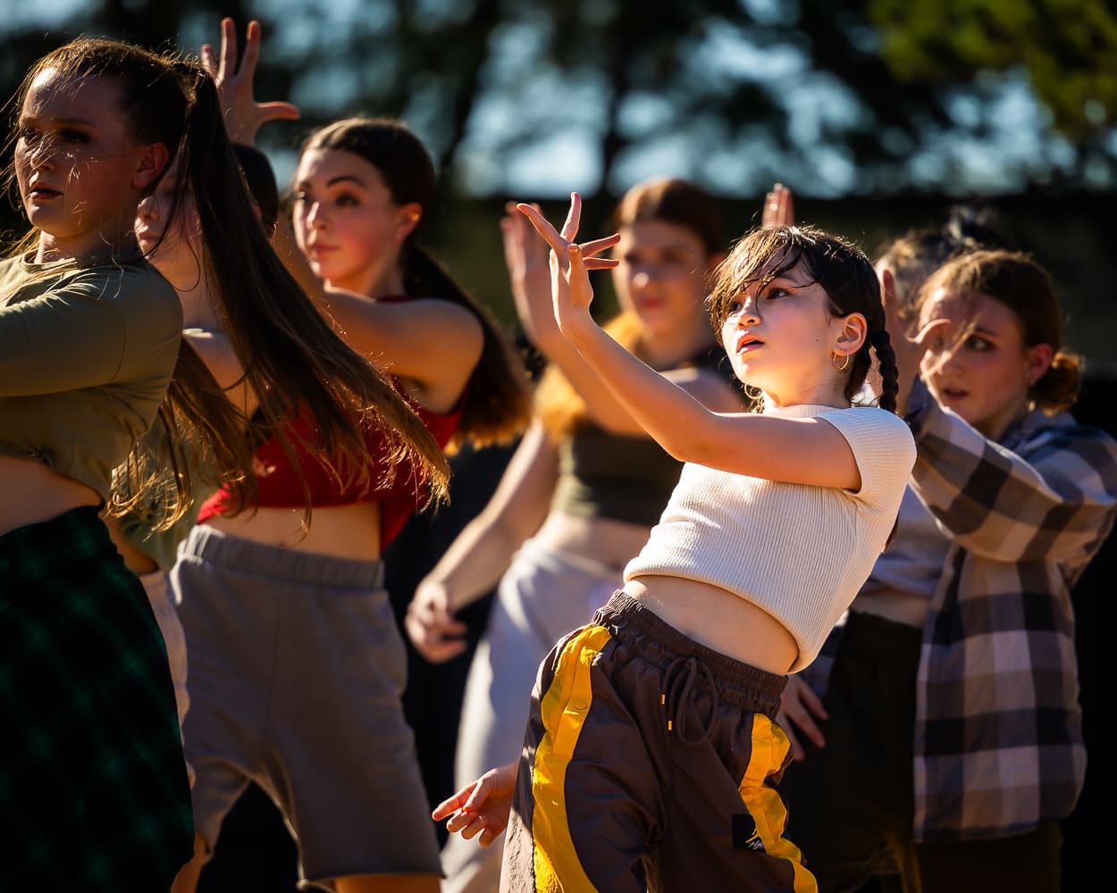 Dance performance captured in motion